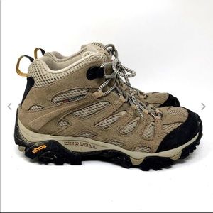 merrell moab ventilator taupe hiking trail boots
